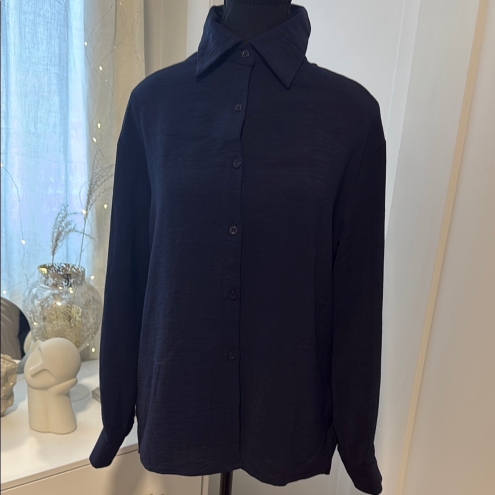 Classic Black Button-Up Shirt